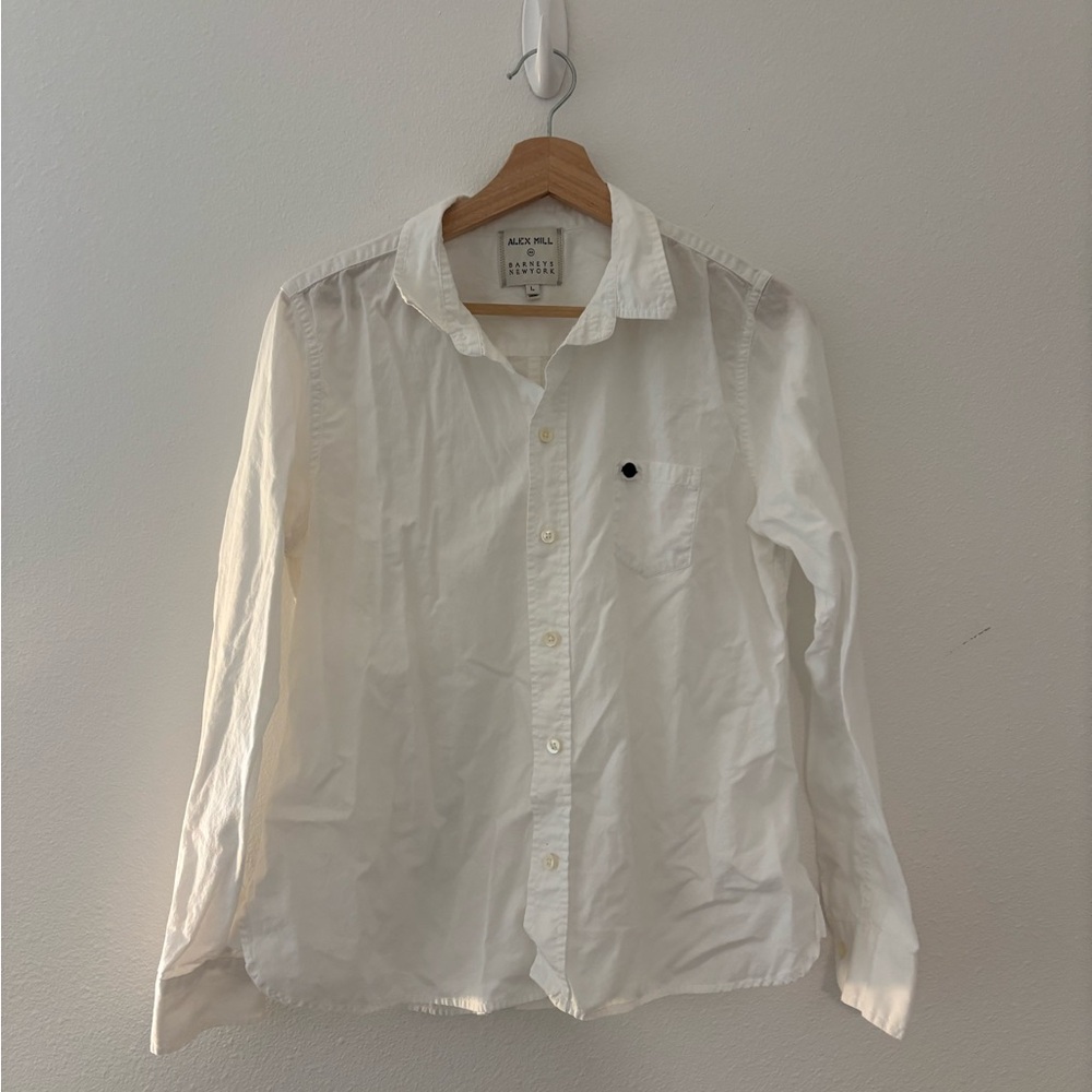 Alex Mill White Button-Up Shirt
